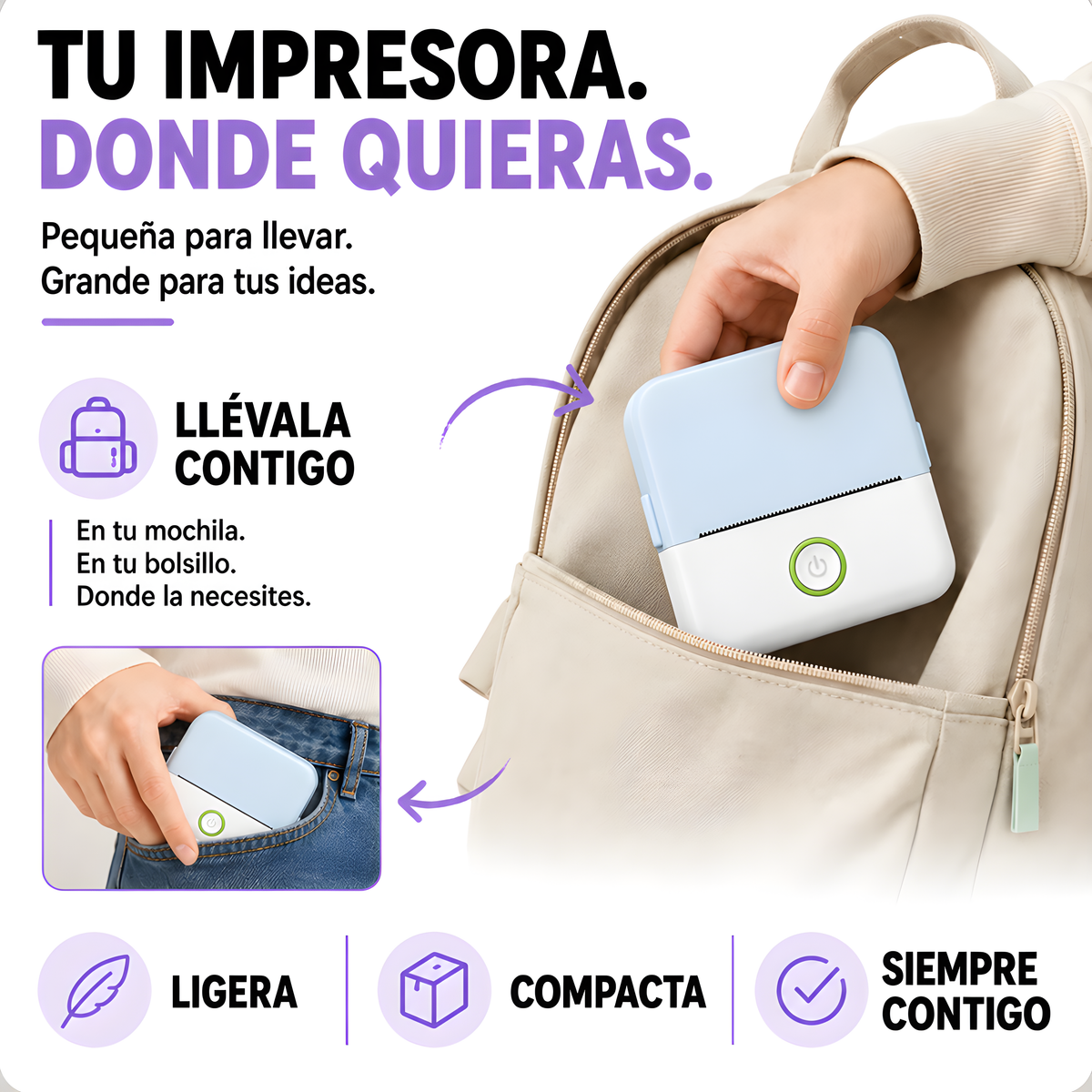 Impresora Portátil Sin Tinta