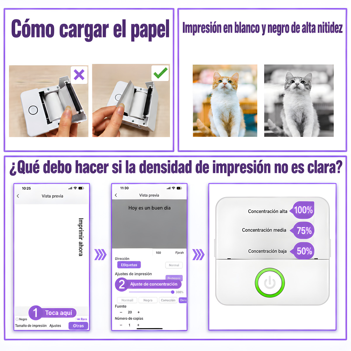 Impresora Portátil Sin Tinta
